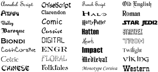Best Fonts For Laser Engraving